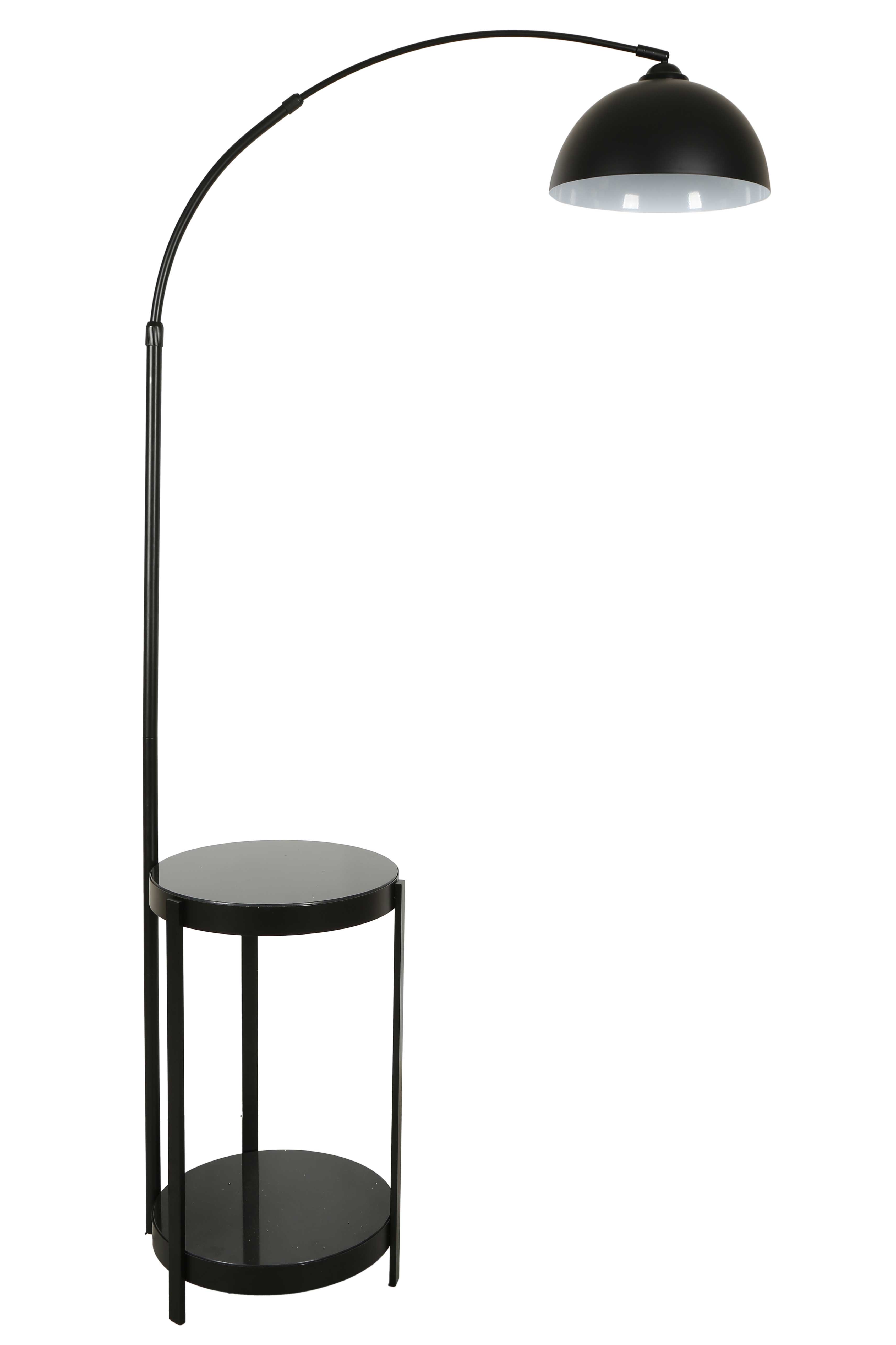 Yeni Light Siyah  Sehpalı Deve Boynu Lambader AY.VTFL-0074